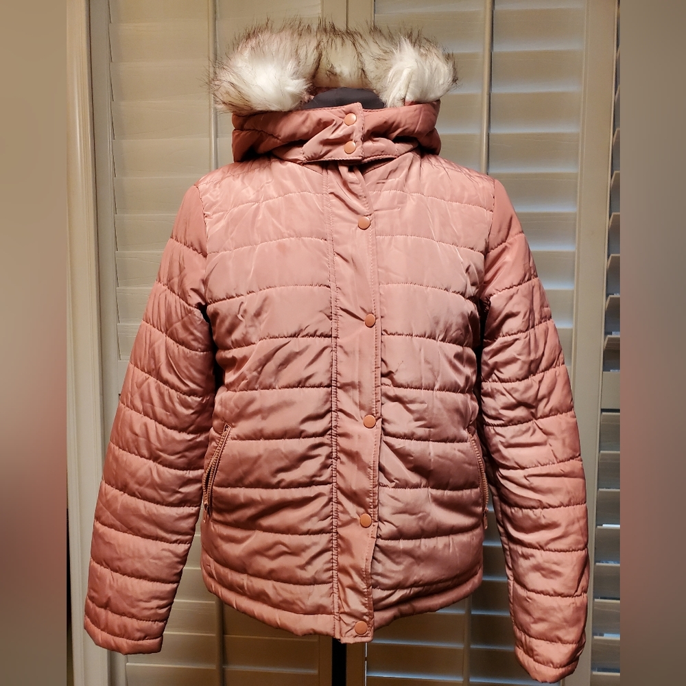 Ambiance outerwear puffer jacket pink size L